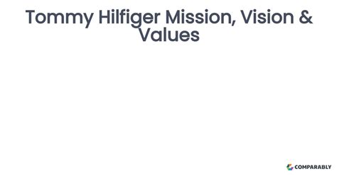 tommy hilfiger mission statement